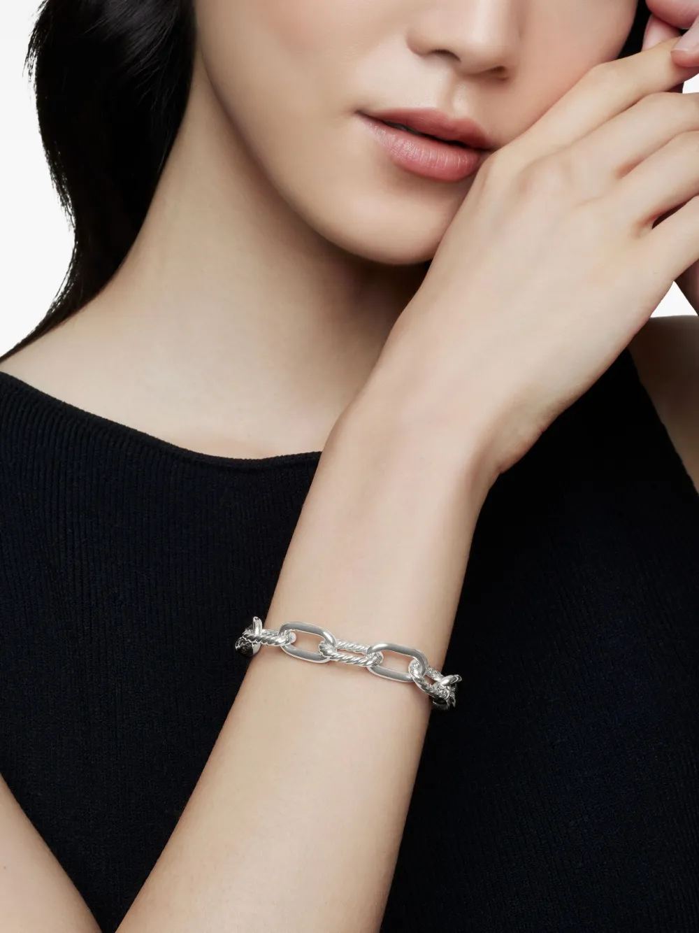  David Yurman Dy Madison Kettenarmband 11mm   Silber 