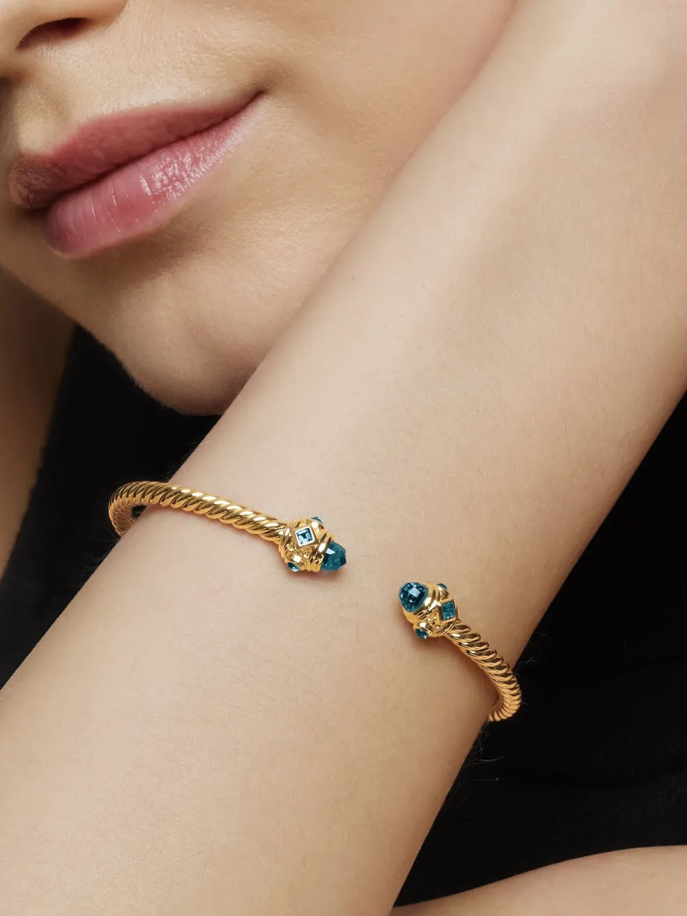 David Yurman 18kt yellow gold Renaissance Cablespira bracelet (3.5mm) | Image 2