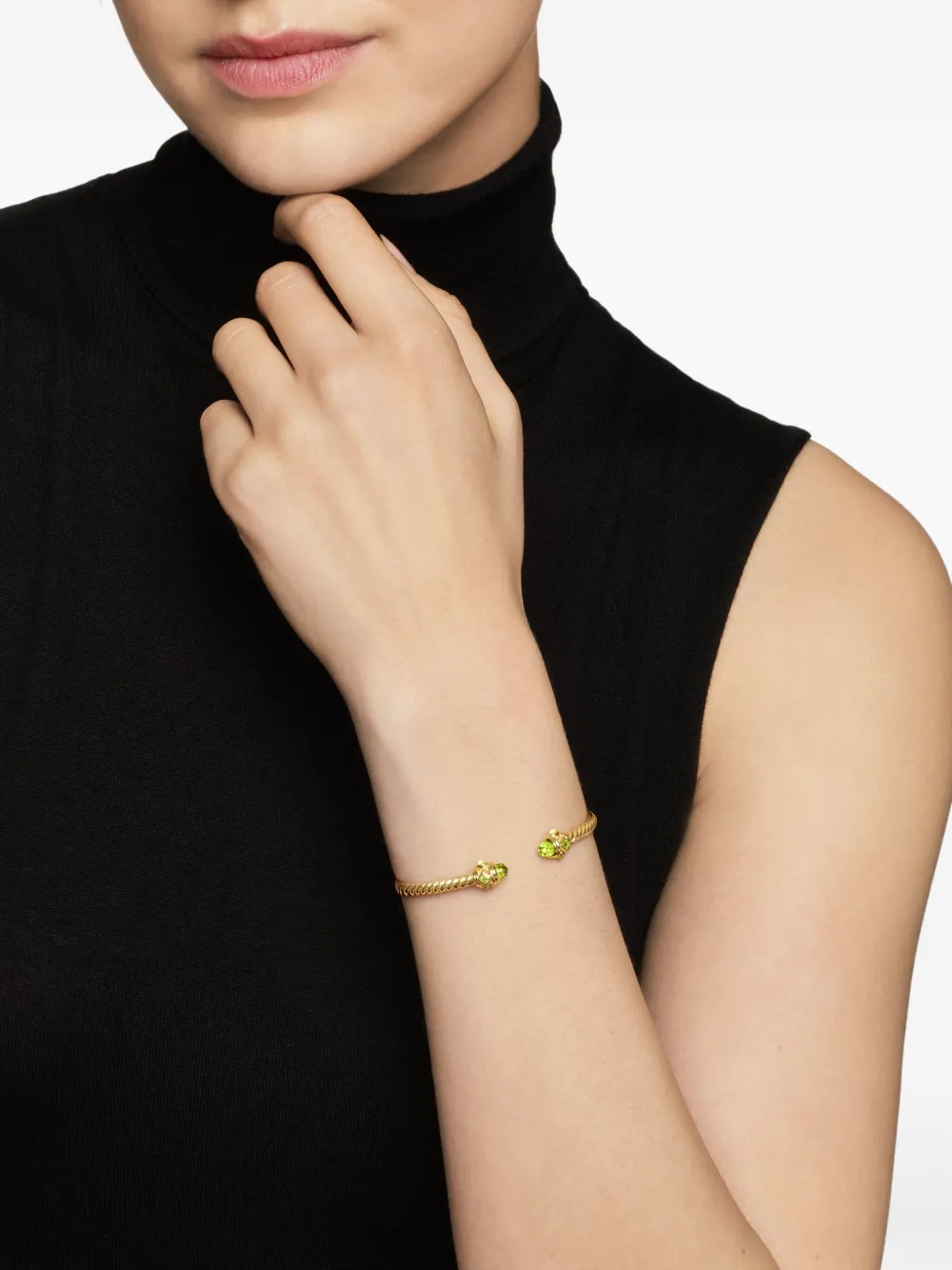 David Yurman 18kt yellow gold Renaissance Cablespira bracelet (3.5mm) | Image 2