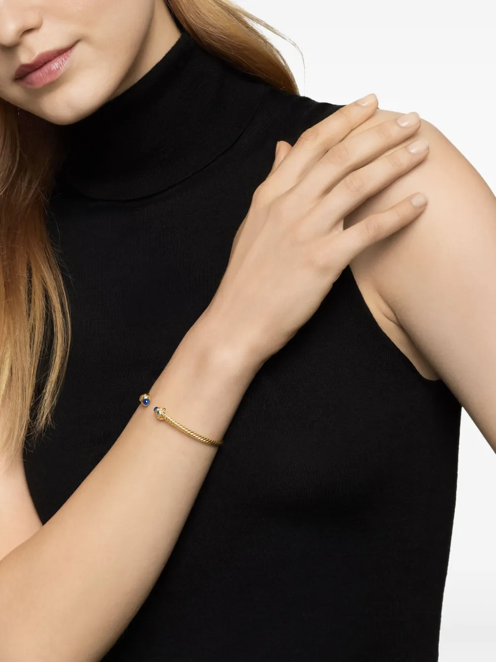 David Yurman سوار 'رينيسانس كيبل سبيرا' ذهب أصفر عيار 18 (3.5 ملم) | Image 2