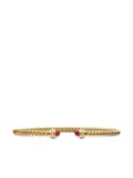 David Yurman 18kt yellow gold Classic Cablespira diamond bracelet (3mm)