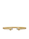 David Yurman 18kt yellow gold Renaissance Cablespira diamond bracelet (3.5mm)
