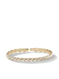 David Yurman 18kt yellow gold pavéflex bracelet (5mm)