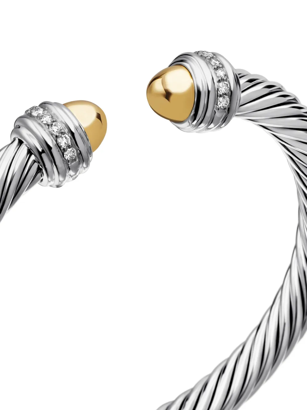 David Yurman Classic Cable ダイヤモンド ブレスレット 7mm 14K David Yurman Classic Cable ダイヤモンド ブレスレット 7mm 14K