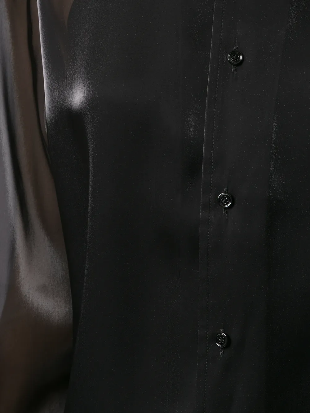 Ralph Lauren Collection Satijnen shirt Zwart