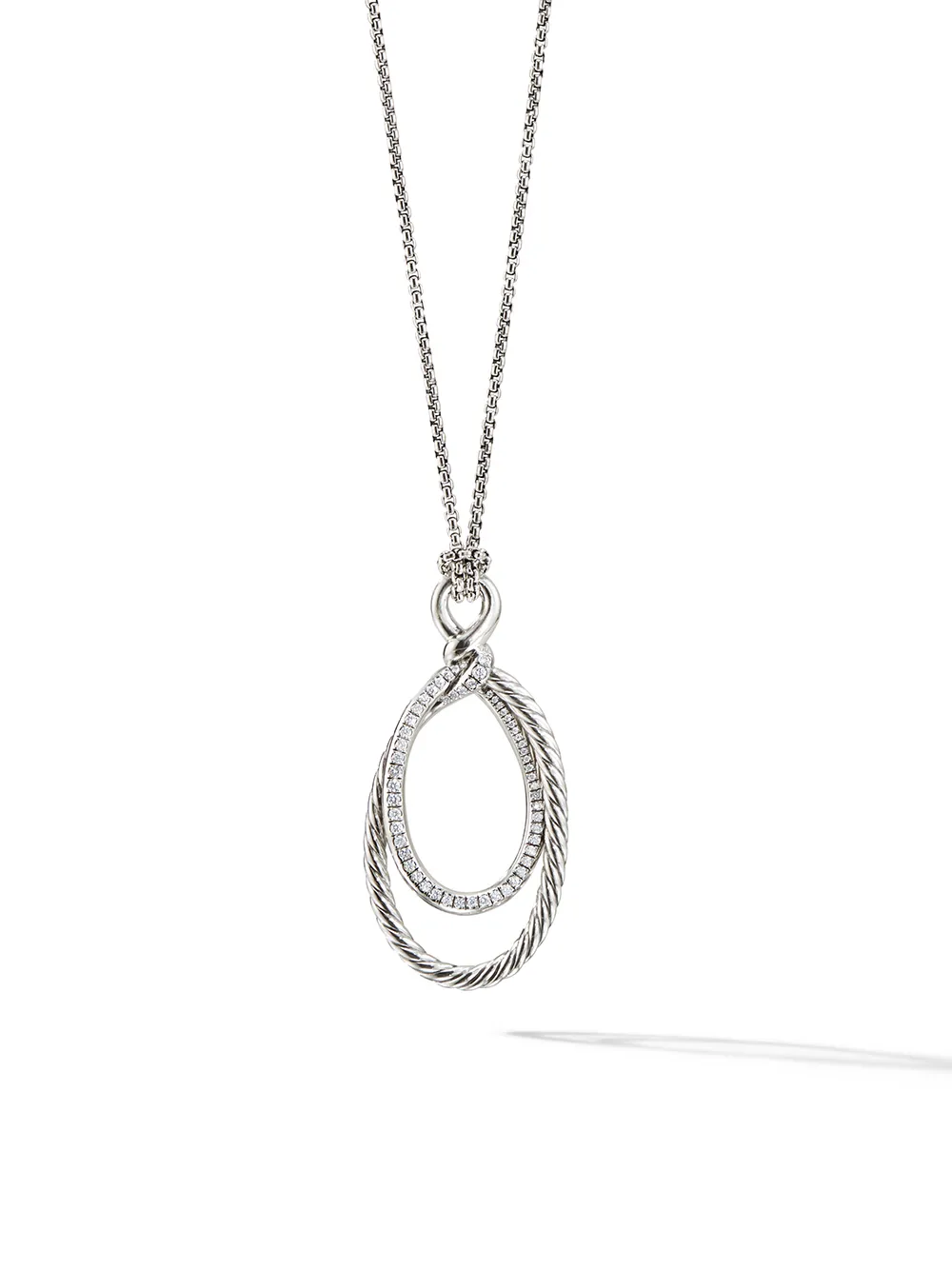 

David Yurman Continuance diamond pendant necklace - SSADI