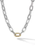 David Yurman 18kt yellow gold and sterling silver DY Madison chain necklace (13.5mm)