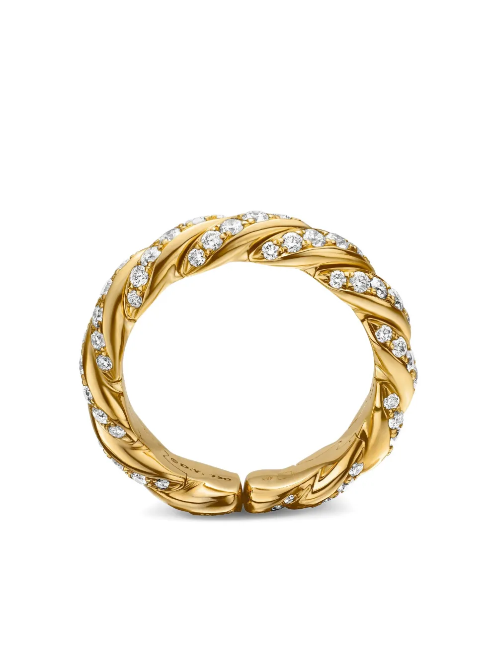 David Yurman bague Pavéflex en or 18ct pavée de diamants (5 mm) | or | Image 1