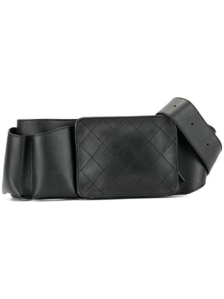 CHANEL Pre Owned 2014 Uniform Quilted Bum Bag Waist Pouch Farfetch