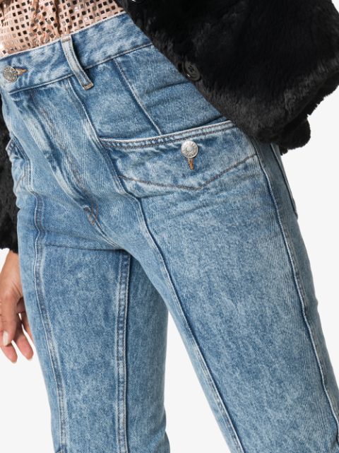 Isabel Marant Étoile Notty Panelled Cropped Jeans Aw19 | Farfetch.com