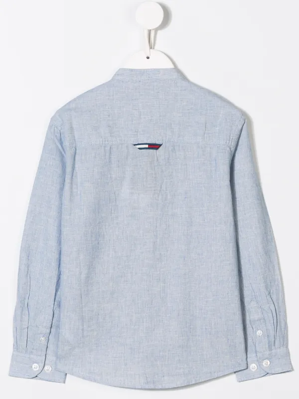 mandarin collar shirt tommy hilfiger