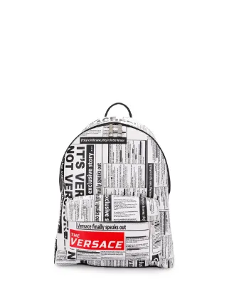 white versace backpack