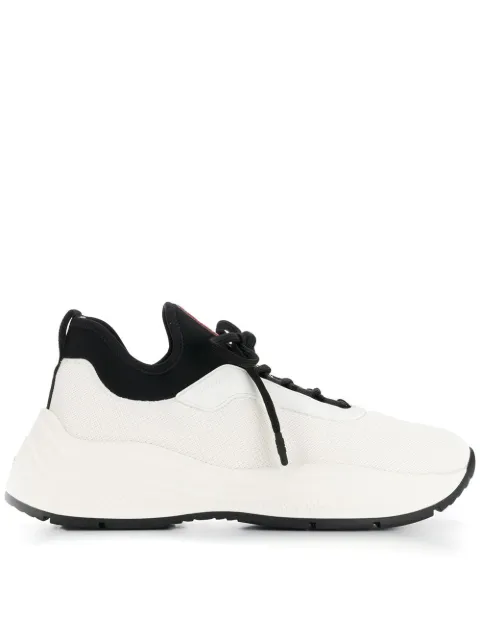 Shop Prada lace-up sneakers with Express Delivery - FARFETCH