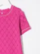 Baby Dior فستان منسوج بنقش المعين