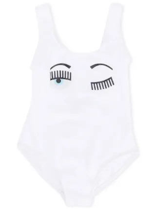 kids white swimsuit
