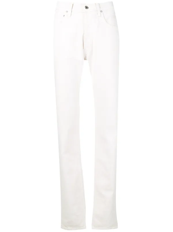 straight leg jeans white