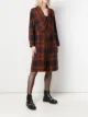 Issey Miyake Pre-Owned 1980s belted plaid coat