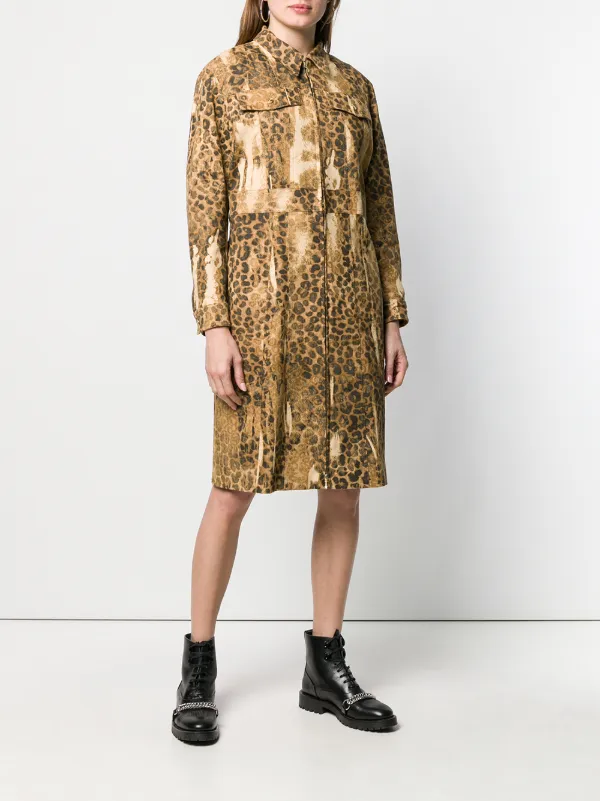 Christian Dior Pre-Owned pre-owned Leopard Print Coat | Brown