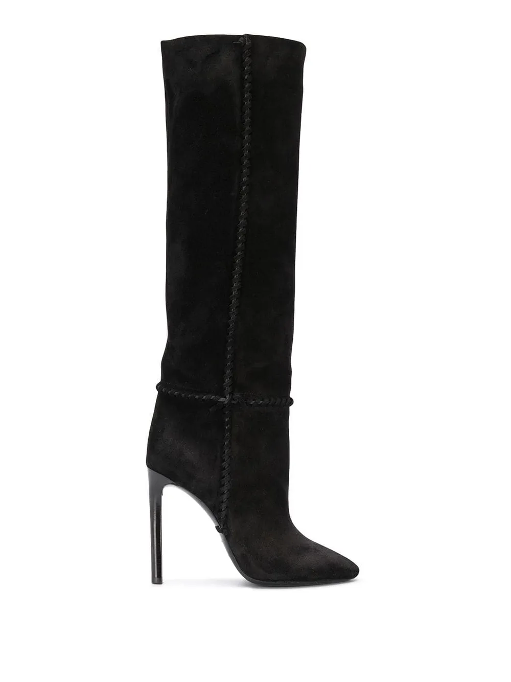 Saint Laurent Mica kniehoge laarzen Zwart
