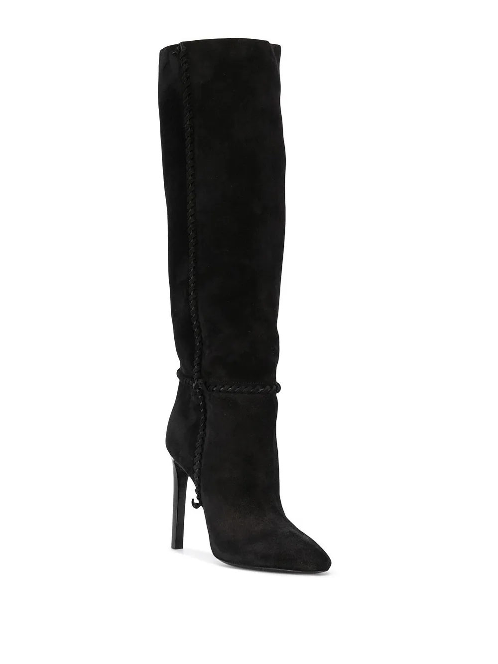 Saint Laurent Mica kniehoge laarzen Zwart