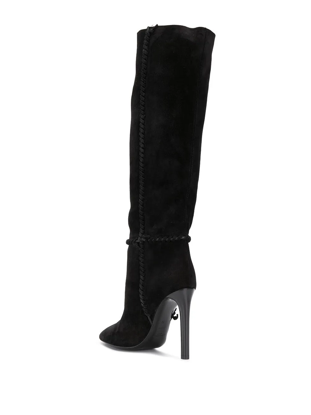 Saint Laurent Mica kniehoge laarzen Zwart