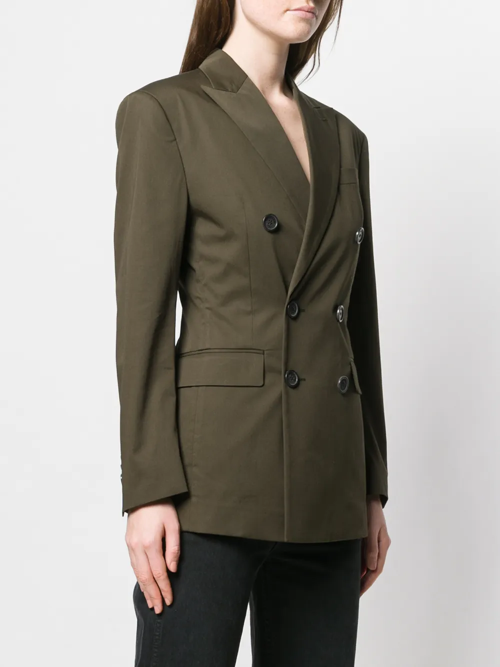 DSQUARED2 Blazer met dubbele rij knopen Groen