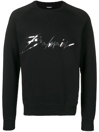 balmain signature logo sweatshirt