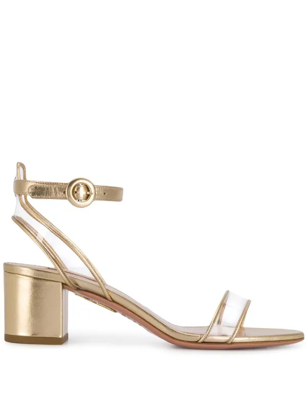 clear strap sandals