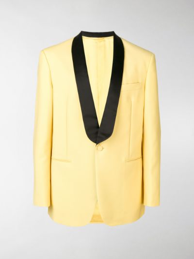 calvin klein yellow blazer