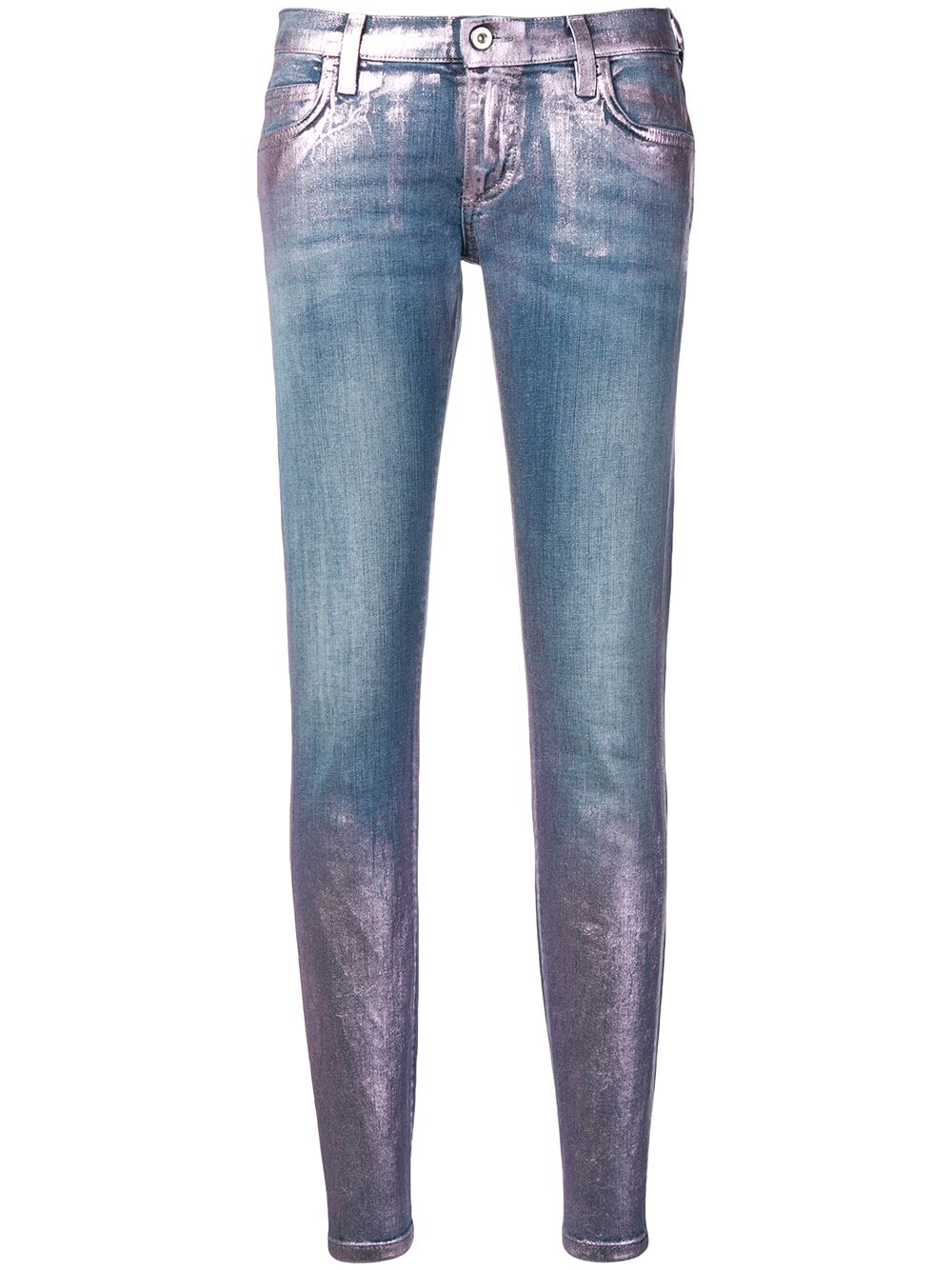 фото Faith Connexion джинсы с принтом металлик