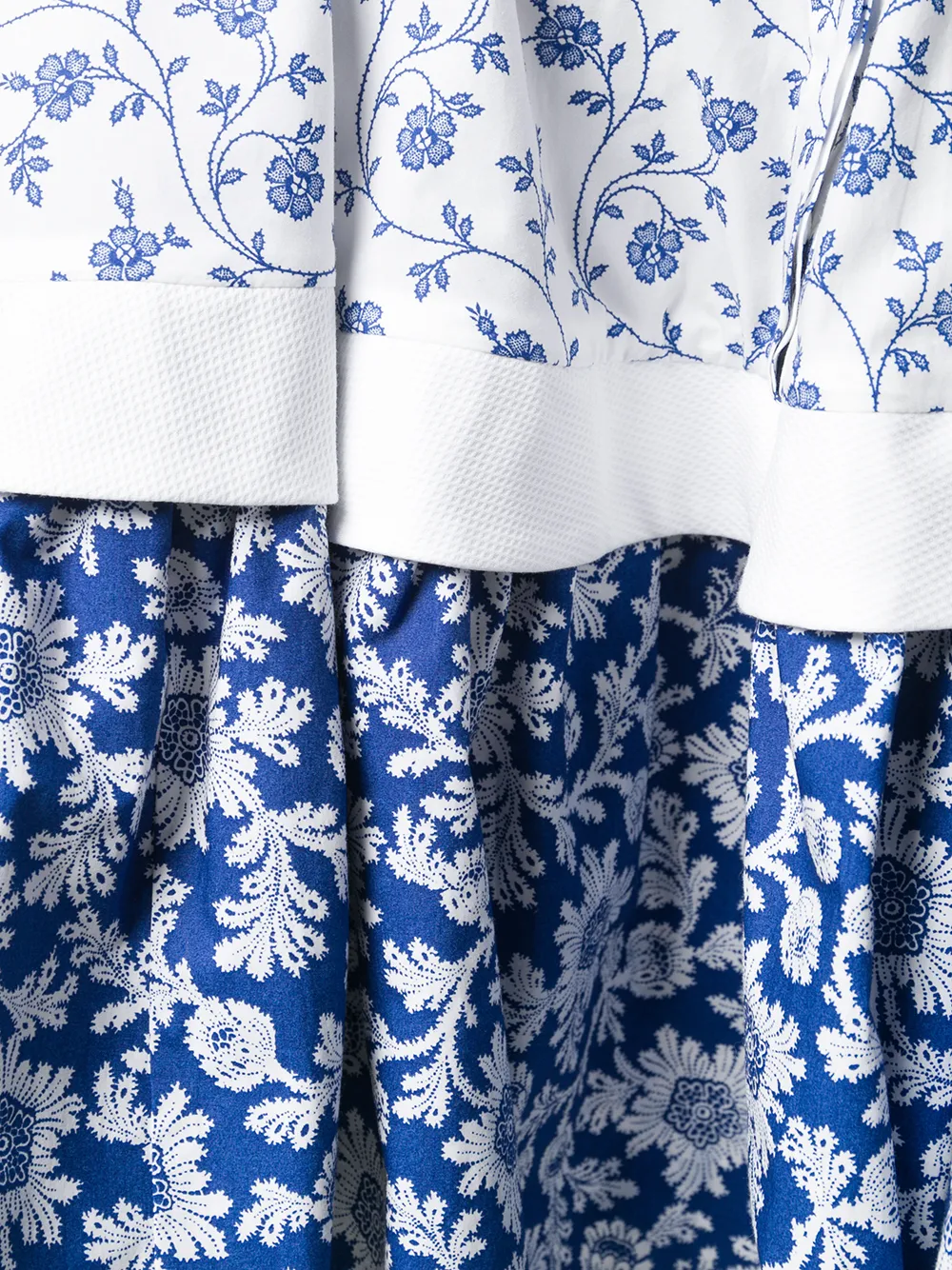 Alexander McQueen Victoriaanse bloemenjurk Blauw