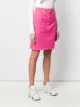 MSGM contrast stitch denim skirt
