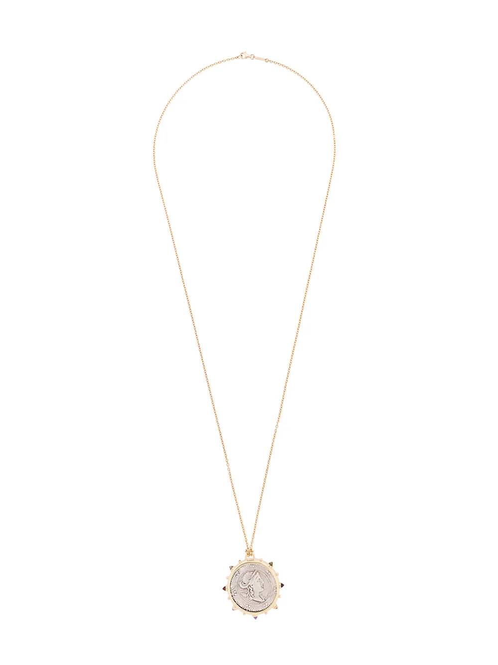 

Dubini 18kt yellow gold Artemis medallion necklace - SILVER