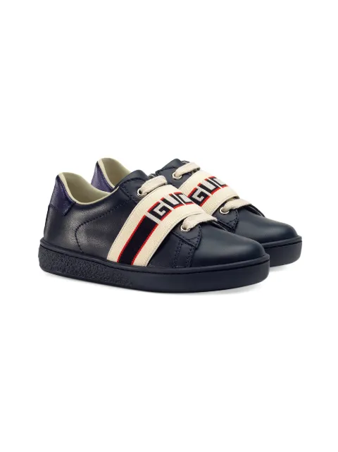Gucci Kids Toddler Ace sneaker with Gucci stripe