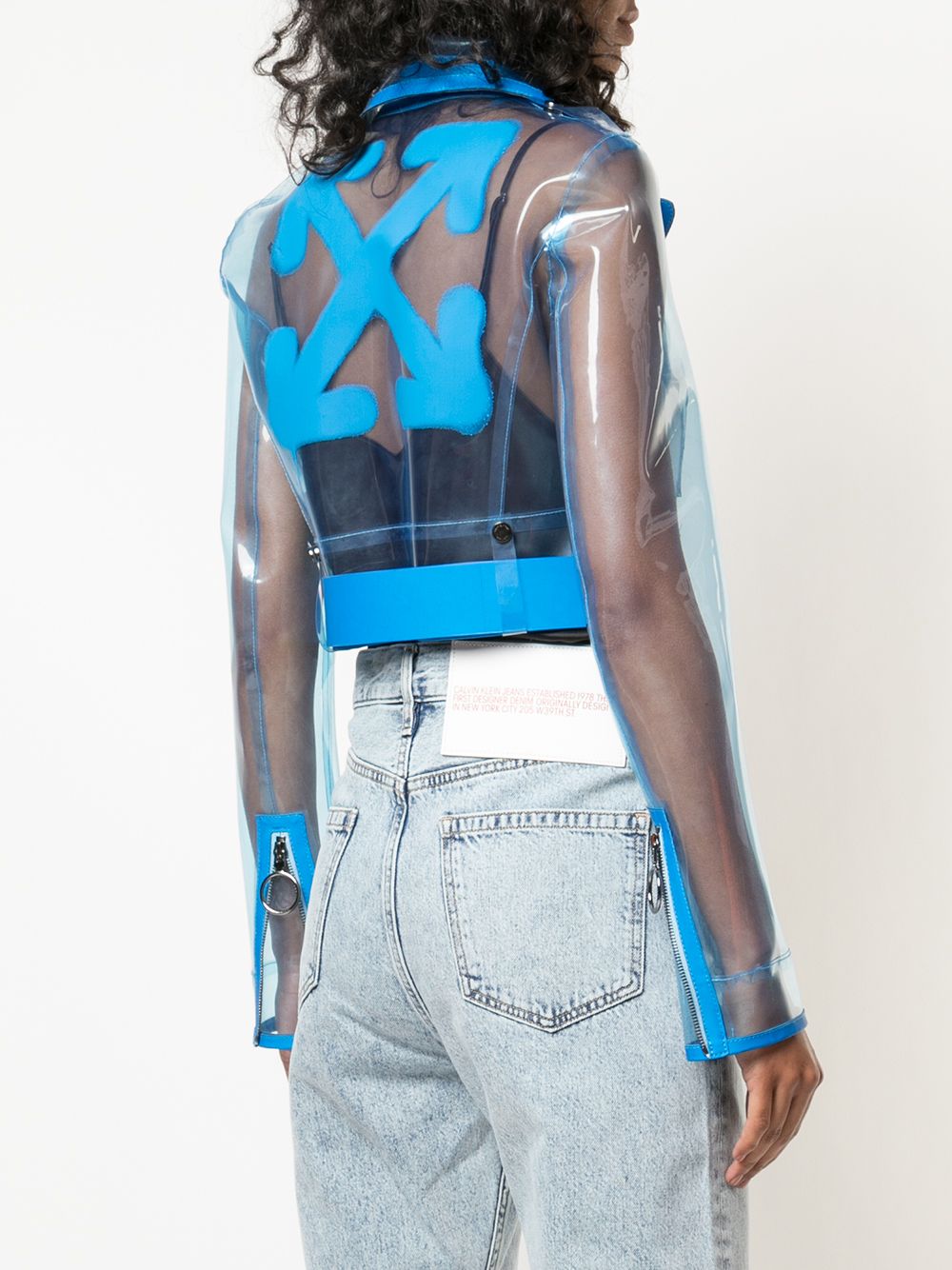 off white transparent jacket