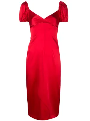 Designer Red Cocktail Dress