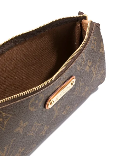 Eva cloth clutch bag Louis Vuitton Blue in Cloth - 10359557