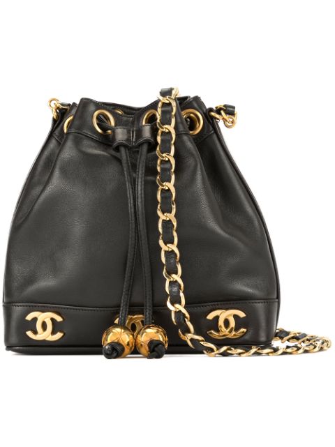 HOT SALE CHANEL CC logo-chain drawstring bucket bag Women