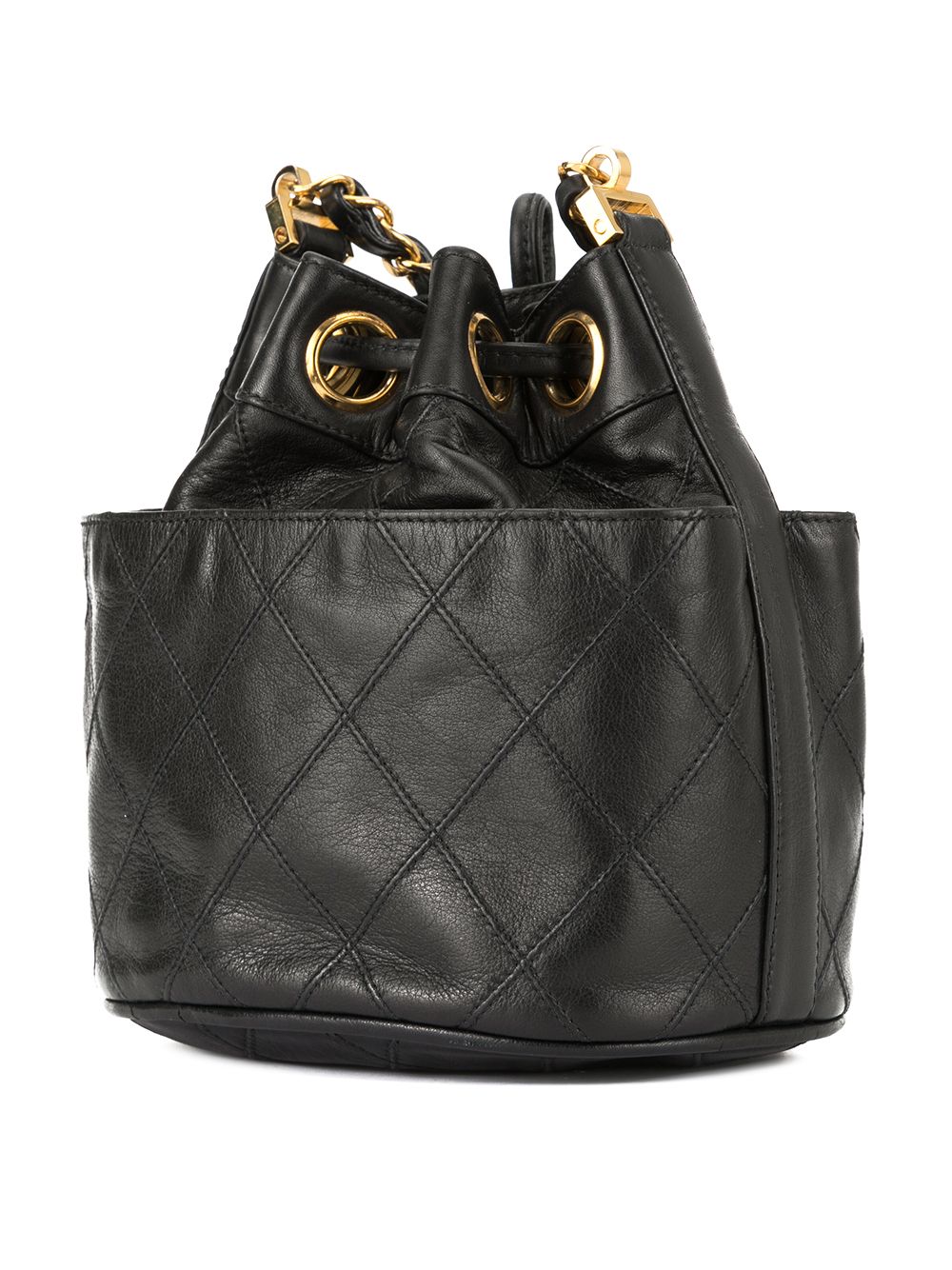 CHANEL 1986-1988 Cosmos Line drawstring shoulder bag Women