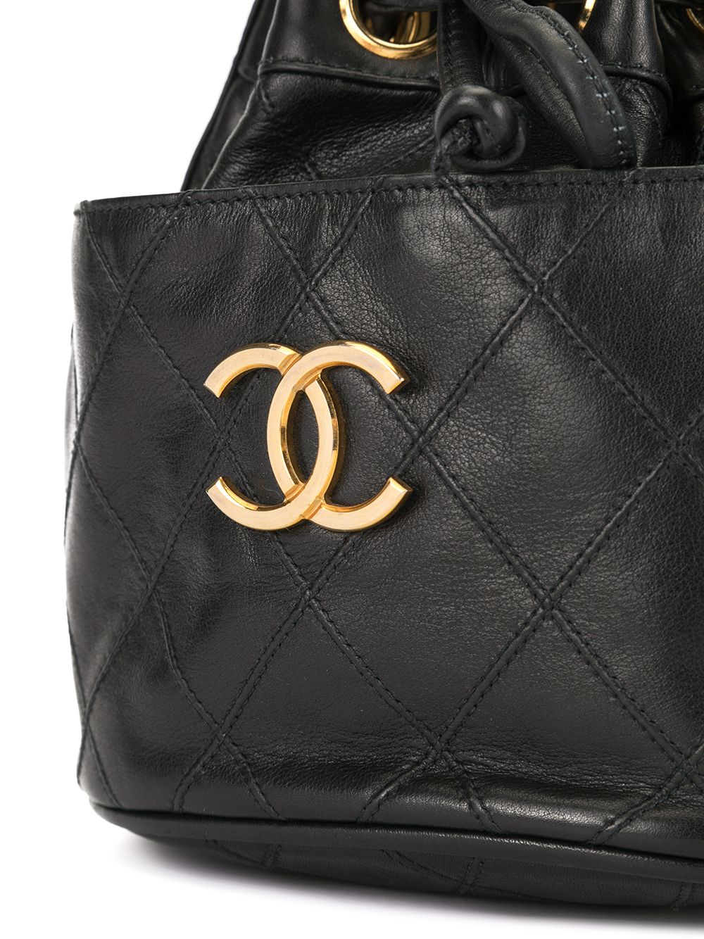 Affordable HOT SALE CHANEL 1986-1988 Cosmos Line drawstring shoulder bag Women