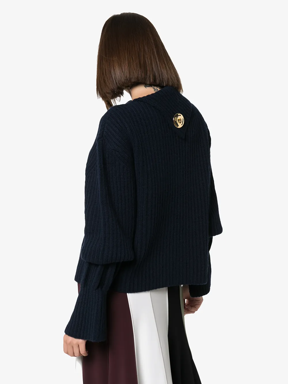 JW Anderson Geribbelde trui Blauw