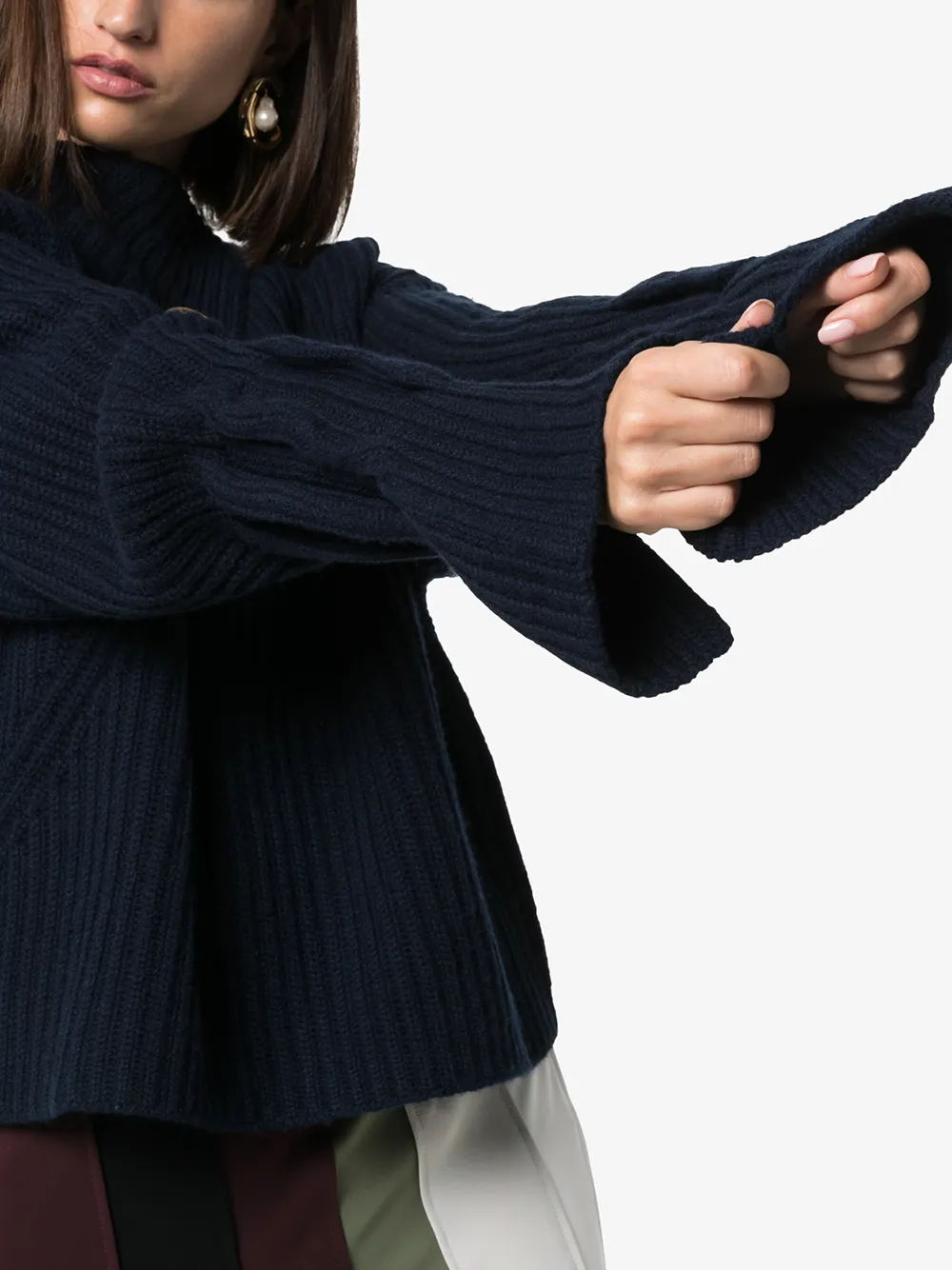 JW Anderson Geribbelde trui Blauw