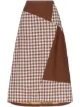 Image 1 of Rejina Pyo check patch midi skirt