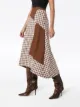 Rejina Pyo check patch midi skirt