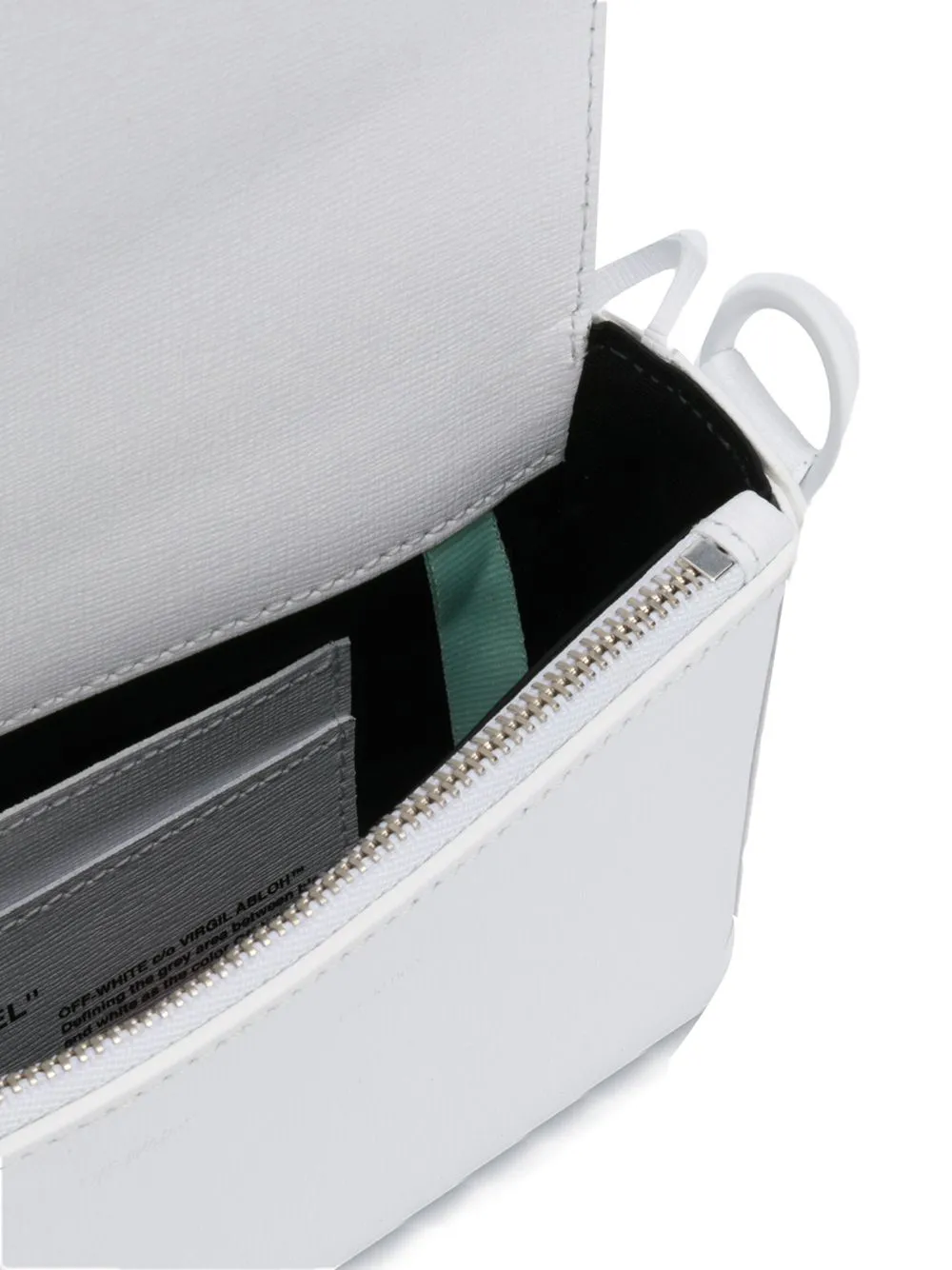 фото Off-white маленькая сумка в полоску binder clip