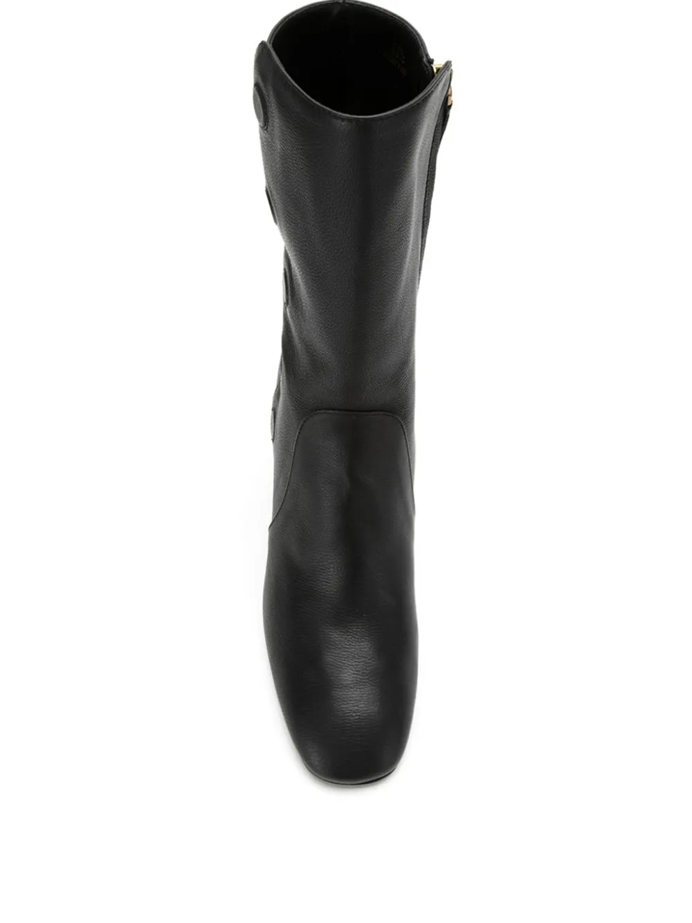 Tod's button-detail block-heel ankle boots Zwart