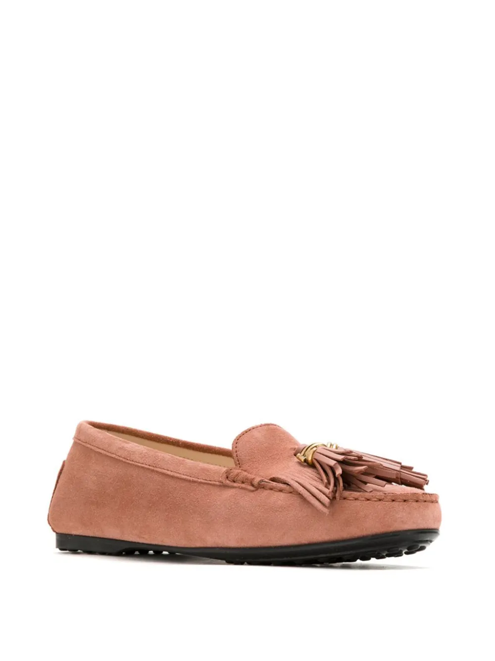 Tod's tassel-detail suede loafers Bruin