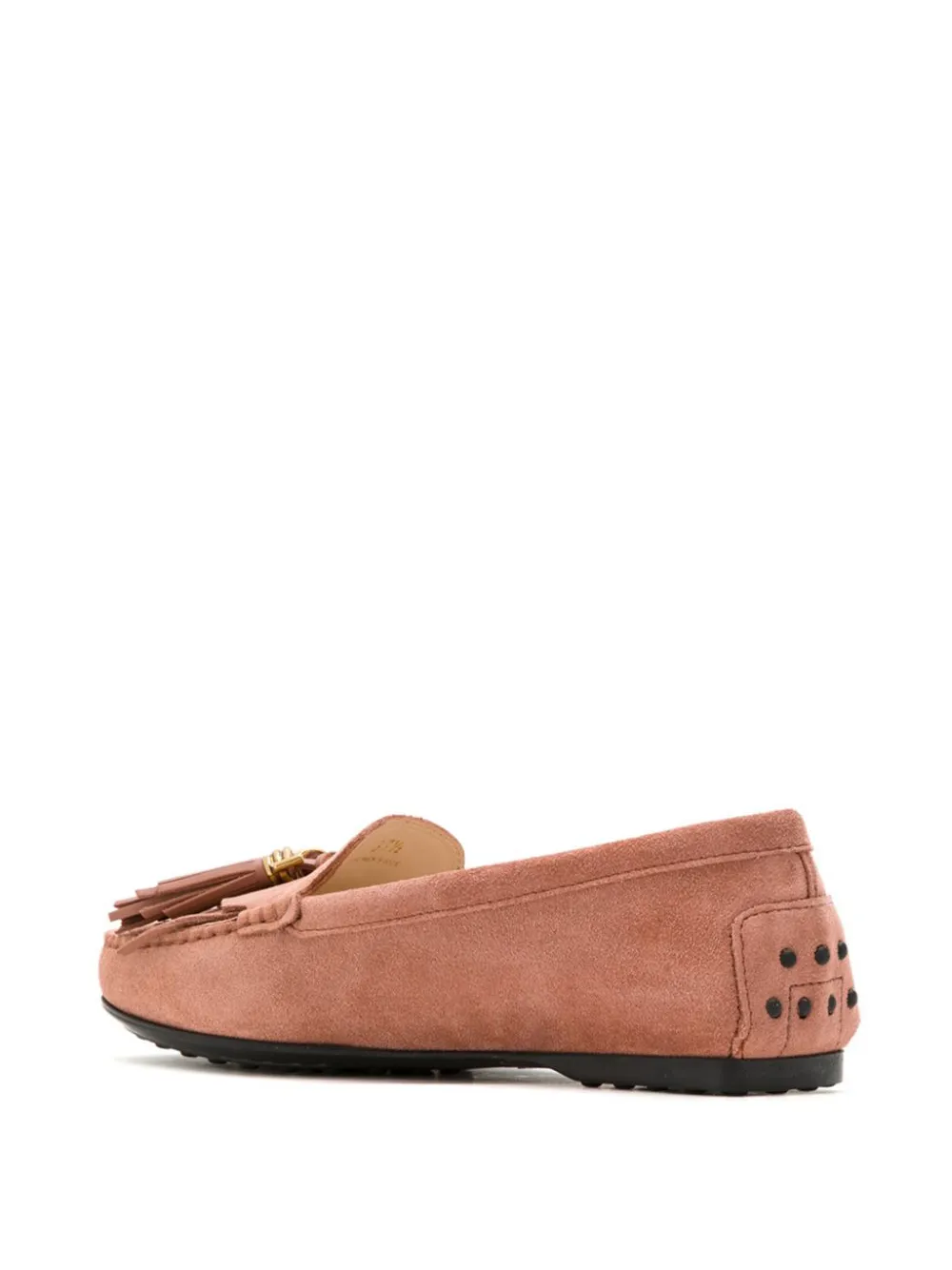 Tod's tassel-detail suede loafers Bruin
