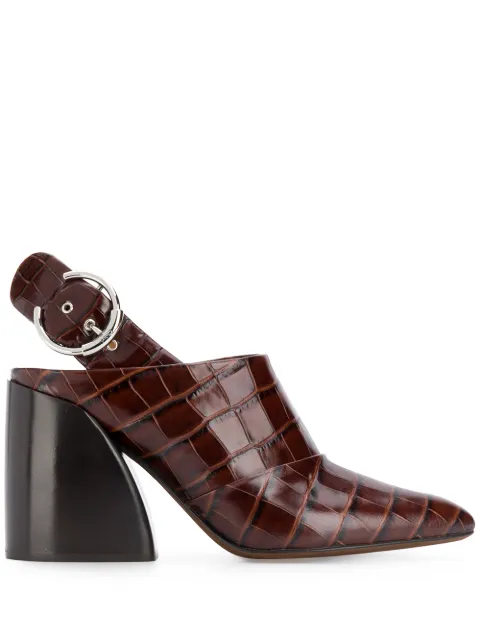 slingback mules heels