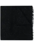 Brunello Cucinelli sequin embellished scarf - Black